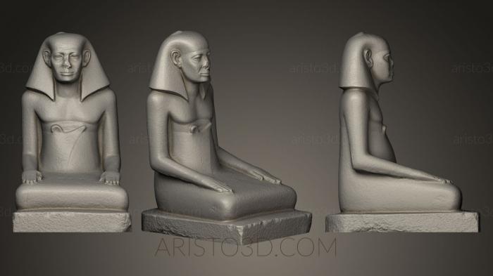 Egyptian statues and reliefs (STKE_0013) 3D model for CNC machine